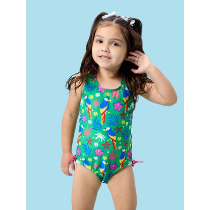 Vestido de Baño 1 Pieza Loros y Palmas