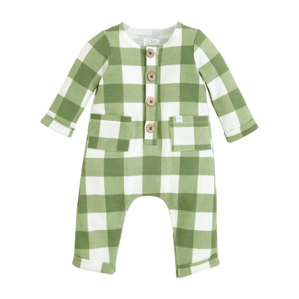 Pijama de Plaid Verde 1 Pieza