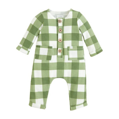 Pijama de Plaid Verde 1 Pieza
