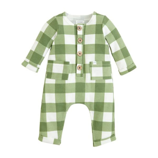 Pijama de Plaid Verde 1 Pieza