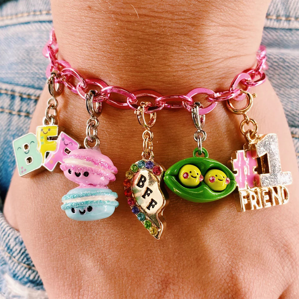 Gold BFF Broken Heart Charm - Corazón BFF Partido Dorado