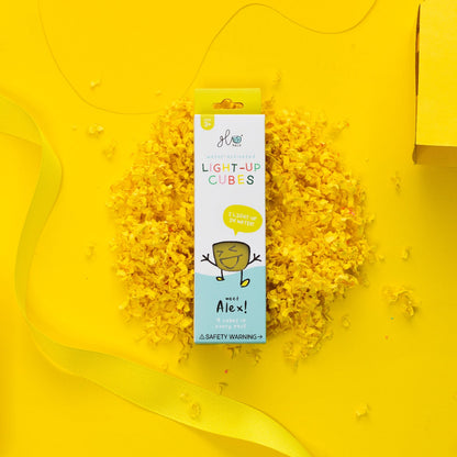 Set de 4 Cubos que Brillan en la Oscuridad - Distintos Personajes