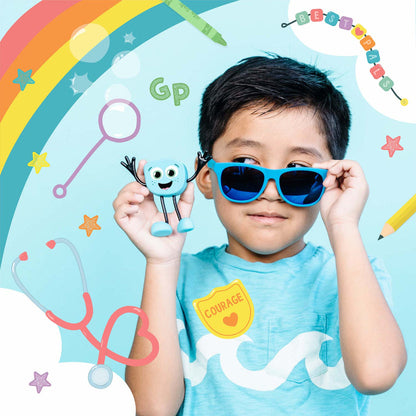 Set de Personajes + Cubos que Brillan con el Agua - Personajes