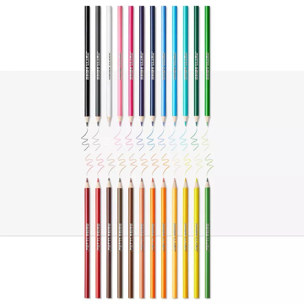 24ct Colored Pencils - Mondo Llama™ / Set de 24 Lapices de Colores