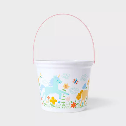 Bucket / Canasta de Pascua Unicornio