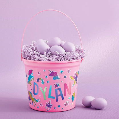 8"x9" Canasta Con Stickers - Rosada