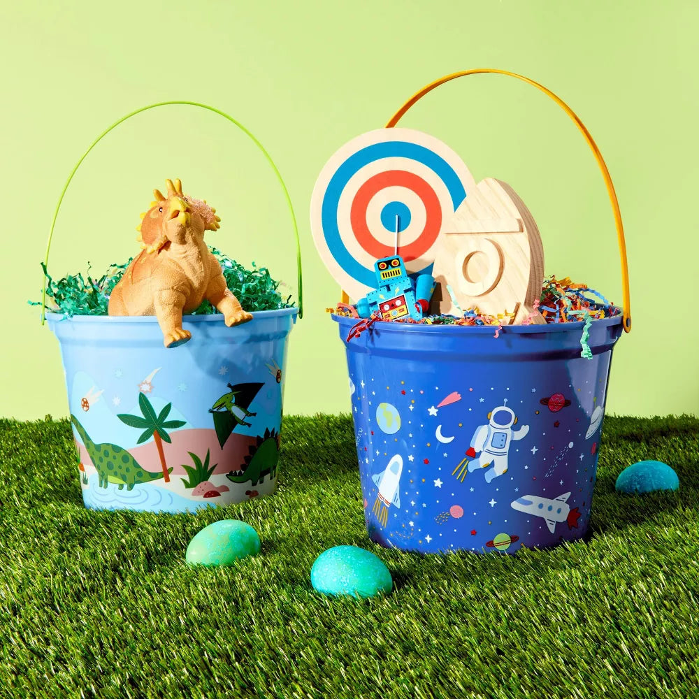 Bucket / Canasta de Pascua Dinosaurios
