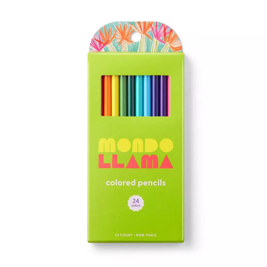 24ct Colored Pencils - Mondo Llama™ / Set de 24 Lapices de Colores