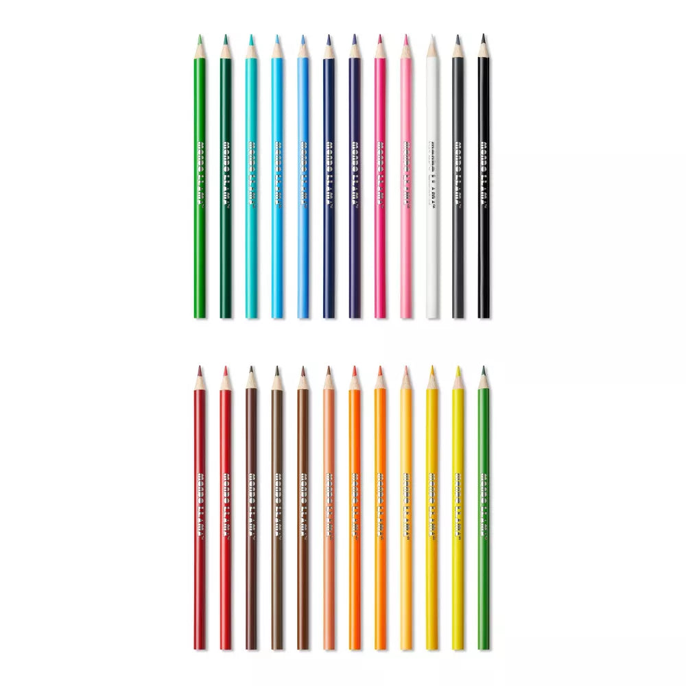 24ct Colored Pencils - Mondo Llama™ / Set de 24 Lapices de Colores