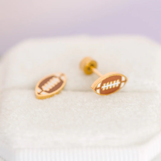 Aretes Futbol Americano (Cubiertos 18K)