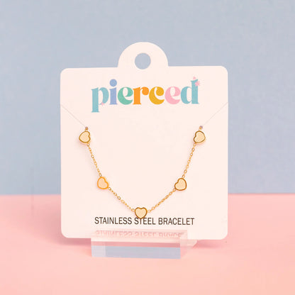 Pulcera Peachy Heart (Cubiertos 18K)