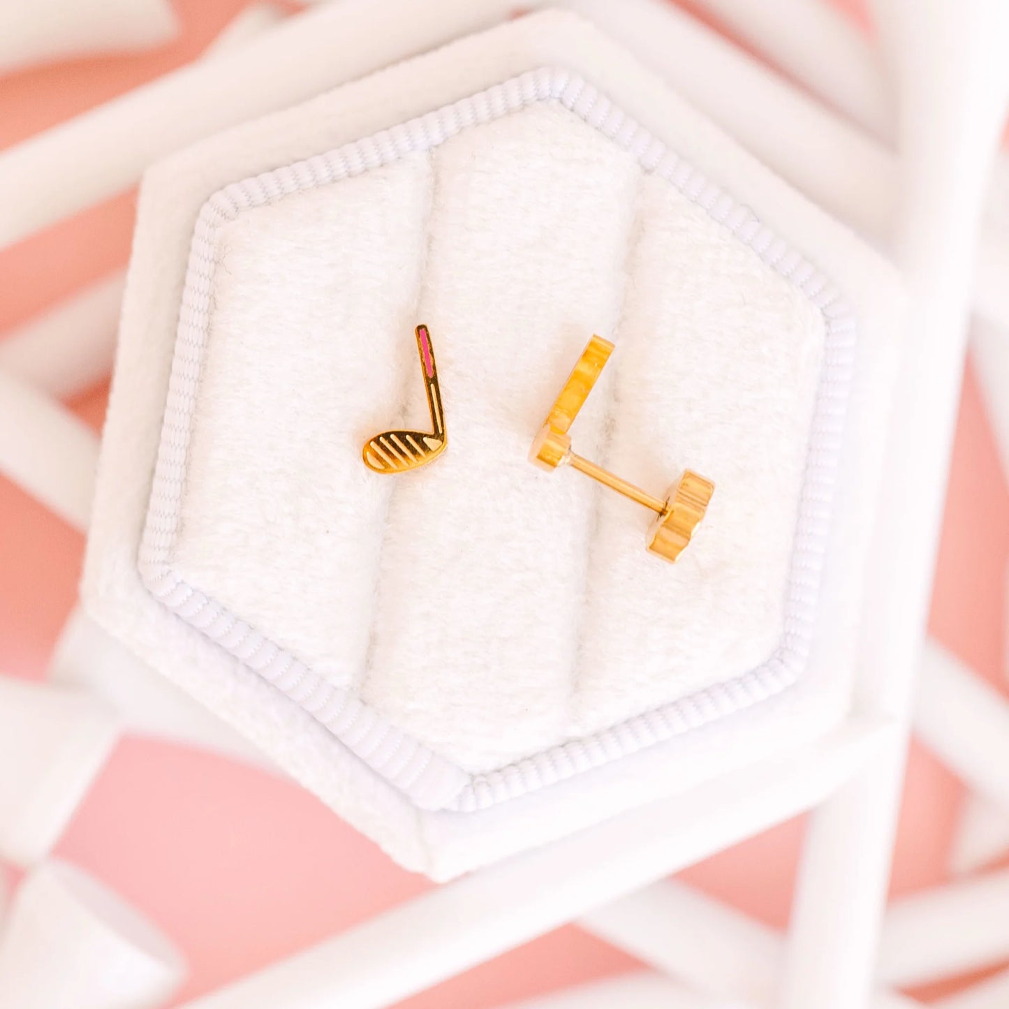 Aretes  Golf Club (Cubiertos 18K)