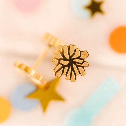 Aretes Pom Poms (Cubiertos 18K)