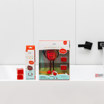 Set de 4 Cubos que Brillan en la Oscuridad - Distintos Personajes