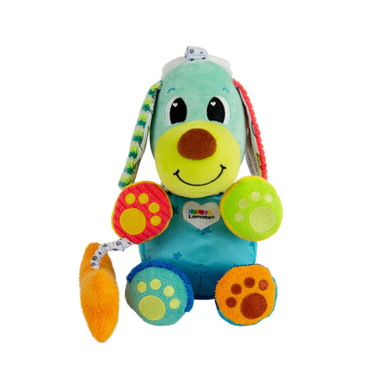 Lamaze Pupsqueak™ Clip & Go - Perrito Sensorial de Bebe