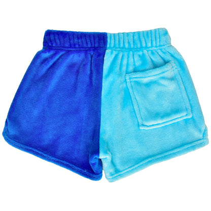 Shorts Peludos - 2 Tonos de Azul