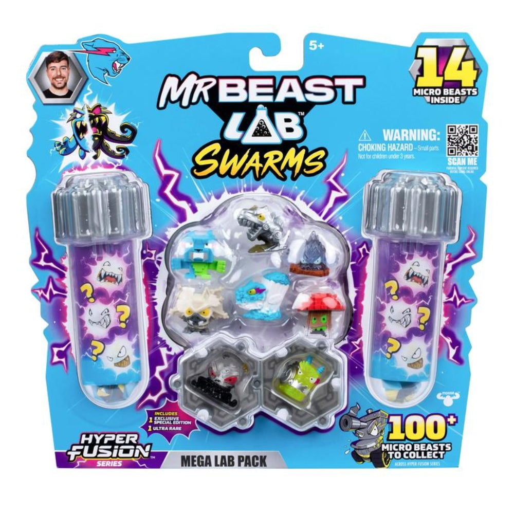 MrBeast Lab™ Swarms Mega Lab Pack – Series 3 with 14 Micro Beasts Assortment