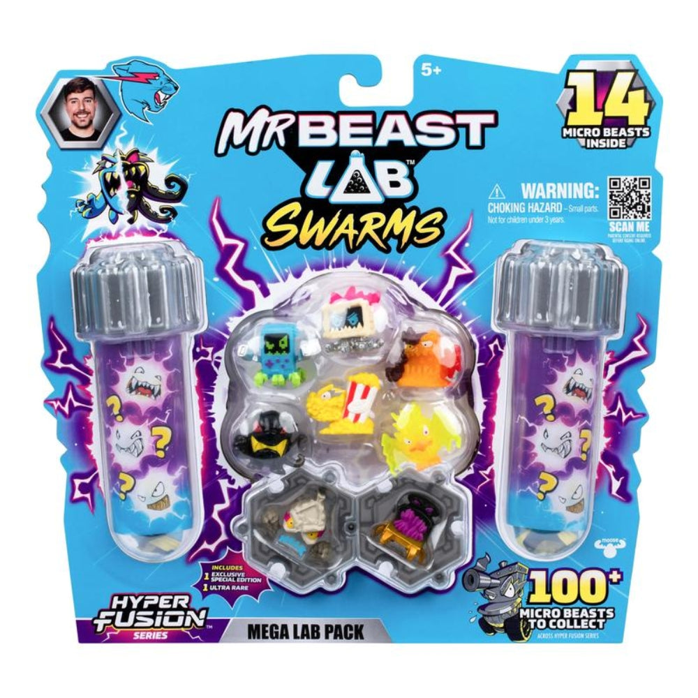 MrBeast Lab™ Swarms Mega Lab Pack – Series 3 with 14 Micro Beasts Assortment