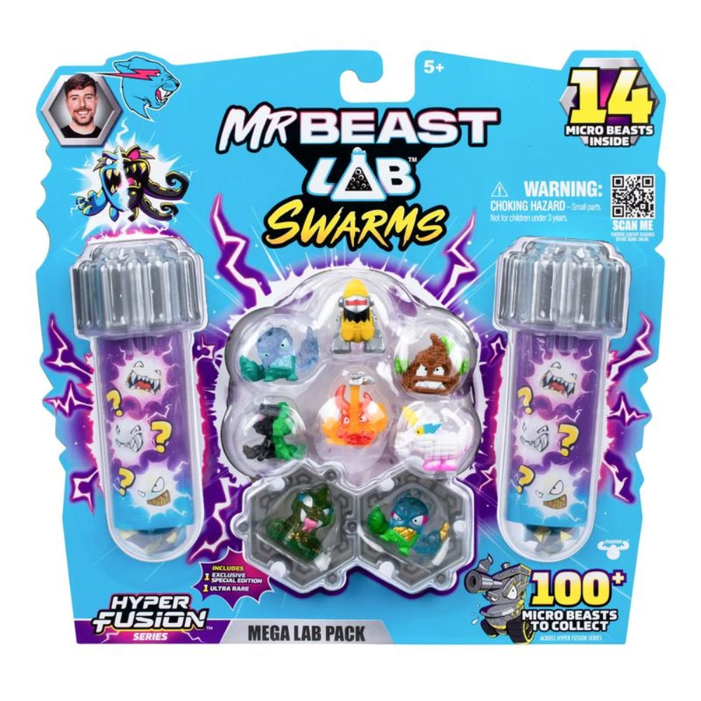 MrBeast Lab™ Swarms Mega Lab Pack – Series 3 with 14 Micro Beasts Assortment