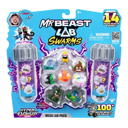 MrBeast Lab™ Swarms Mega Lab Pack – Series 3 with 14 Micro Beasts Assortment