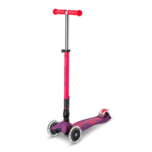 Scooter Maxi Deluxe Doblable Neon LED