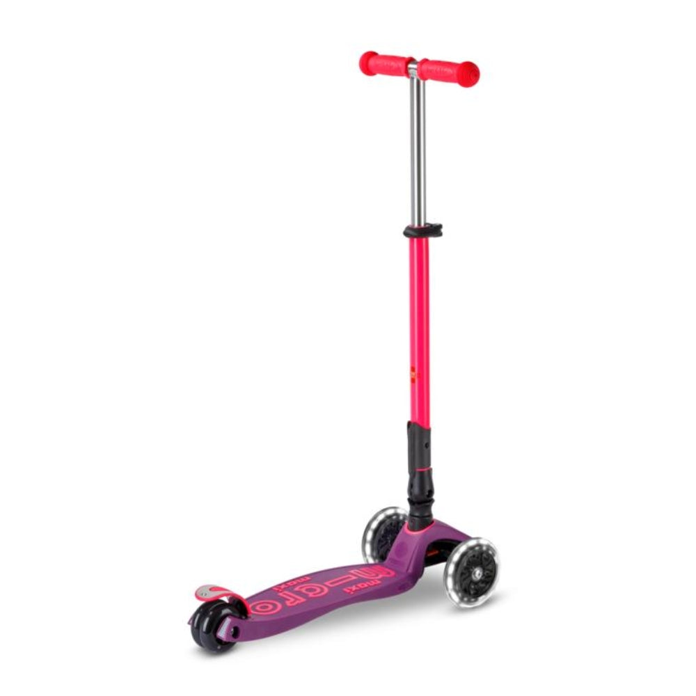 Scooter Maxi Deluxe Doblable Neon LED
