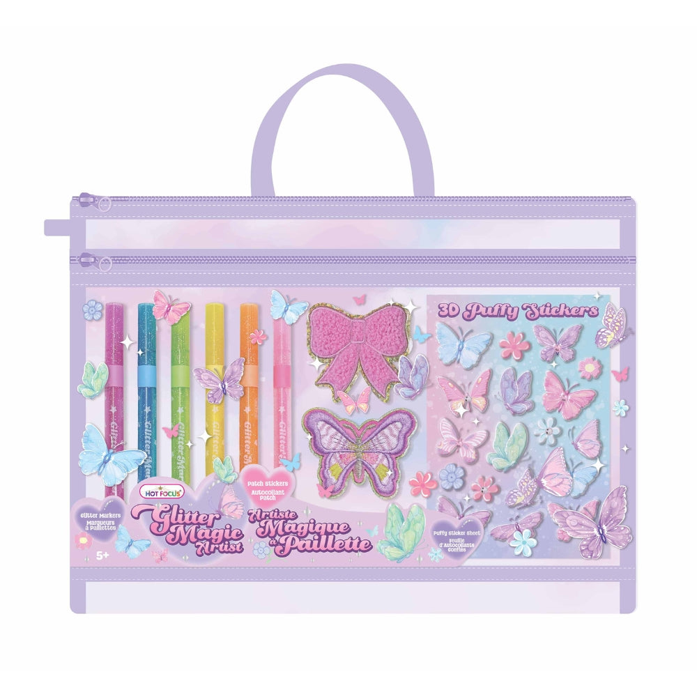 Set de Escarcha y Stickers - Tie Dye Butterfly