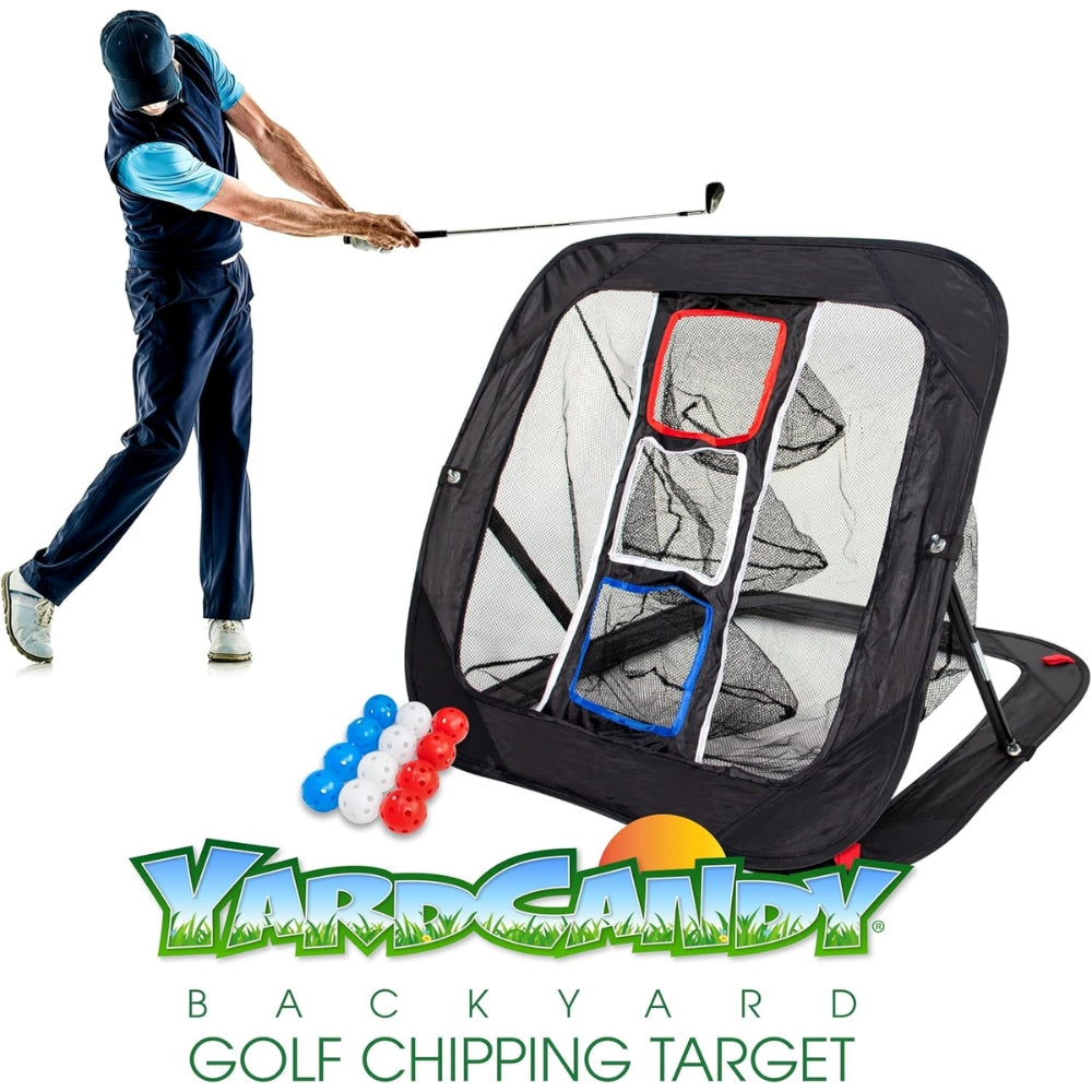 Golf Chipping Net with 12 Practice Balls - Net de Chipiar de Golf