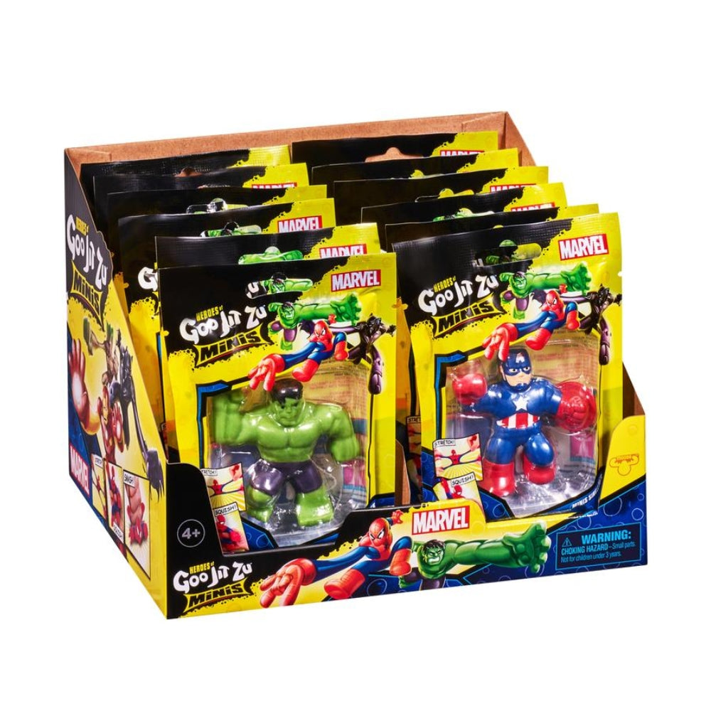 Heroes of Goo Jit Zu™ Minis Marvel - Muñequitos Estirables de Super Heroes