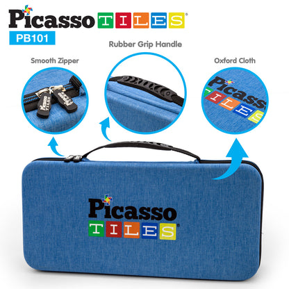 Bloques Magnéticos - Set de 101 piezas con Estuche de Viaje