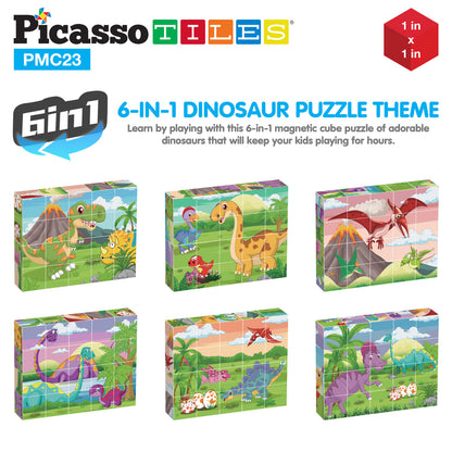 Rompecabeza Magnético - 20 Piezas  Dinosaurios Set