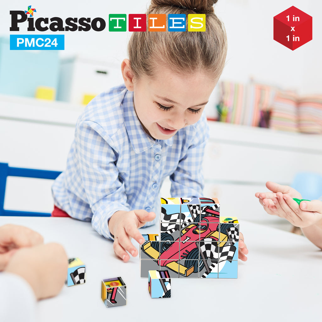 Rompecabeza Magnético - 20 Piezas de Vehículos