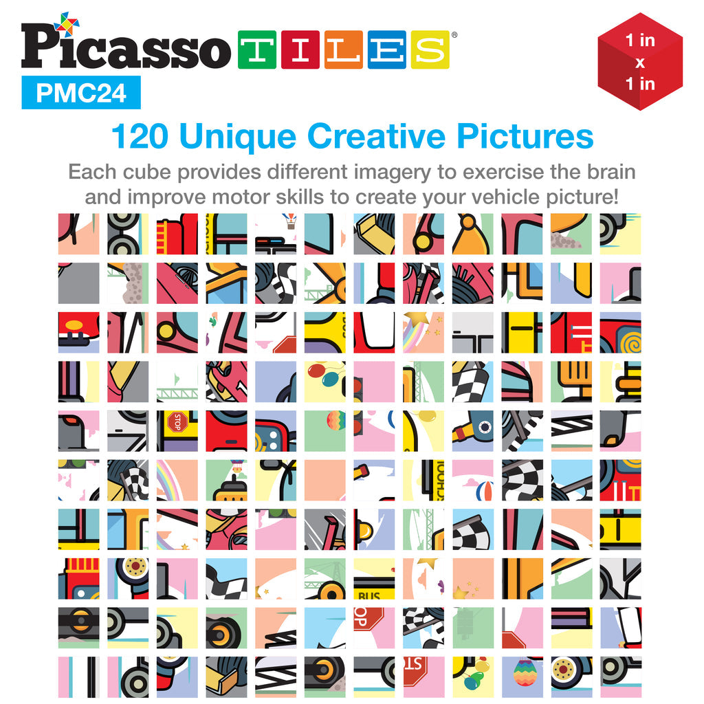 Rompecabeza Magnético - 20 Piezas de Vehículos