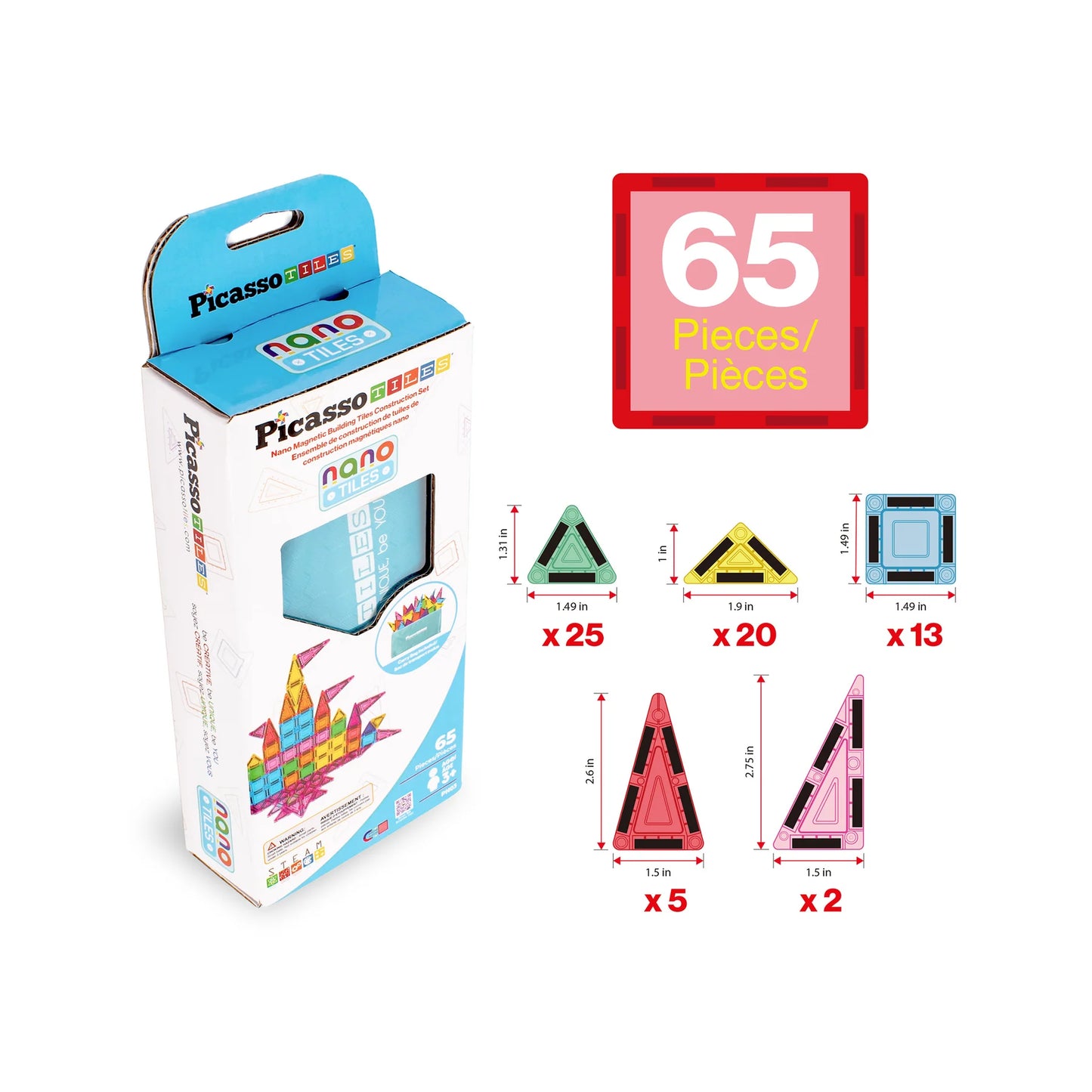 Set de Bloques Nano - 65 Piezas