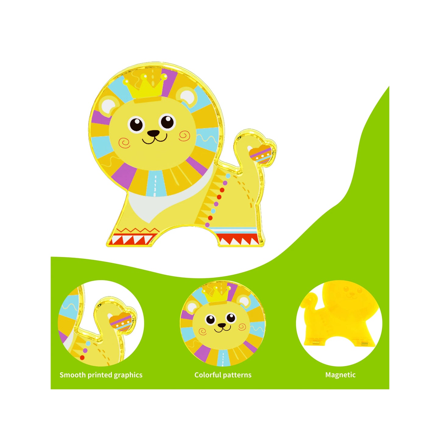 Set de animales Safari Magneticos - 8 Piezas