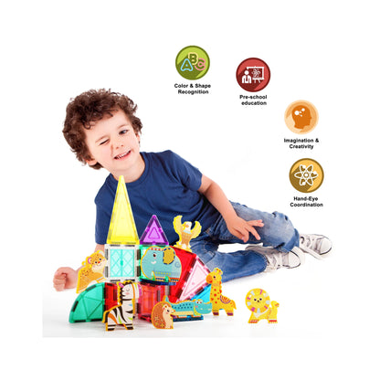 Set de animales Safari Magneticos - 8 Piezas