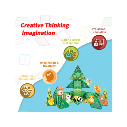 Set de Animales del Bosque Magneticos - 8 Piezas