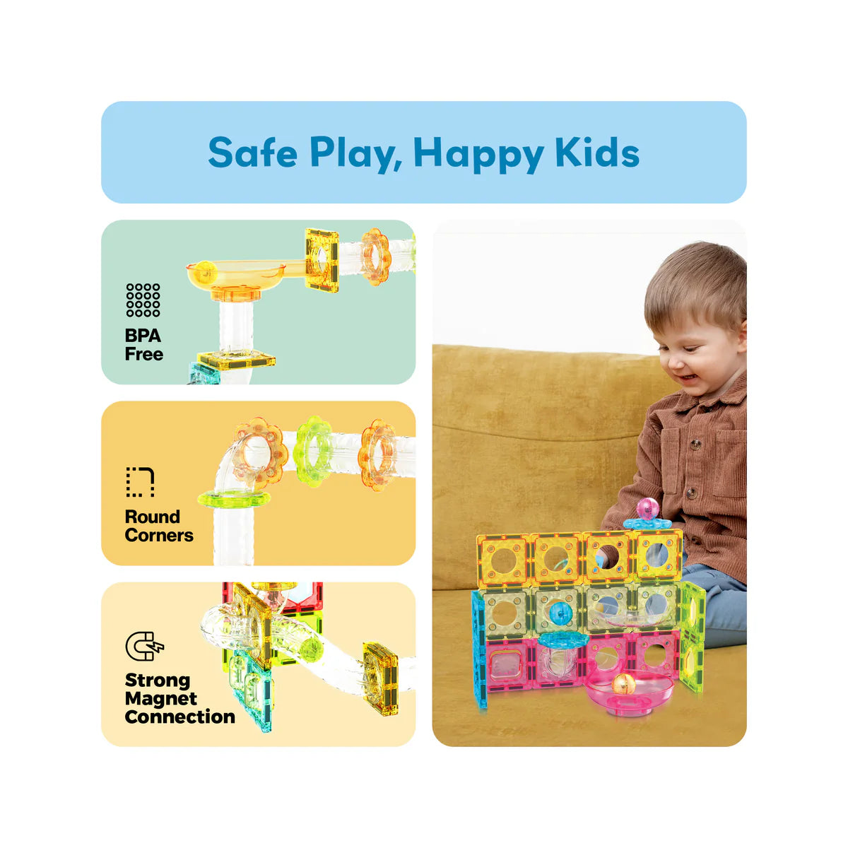 Marble Run Magnetico Mini - Set de 60 Piezas