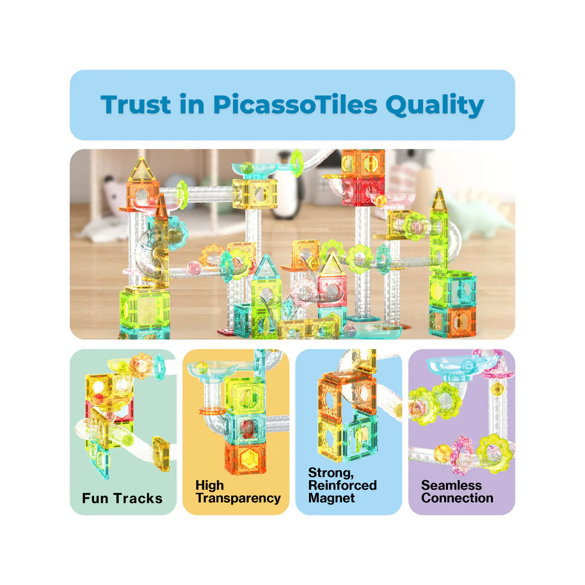 Marble Run Magnetico Mini - Set de 60 Piezas