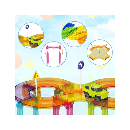 Pista de Carros Mini 40 Piezas - Bloques Magneticos