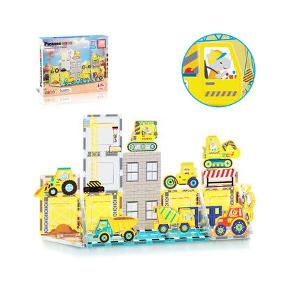 Set de 26 Piezas De Construcción - Bloques Magnéticos