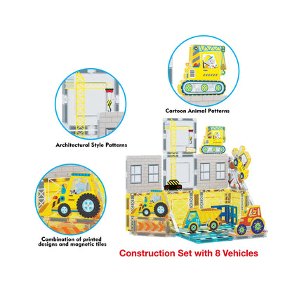 Set de 26 Piezas De Construcción - Bloques Magnéticos