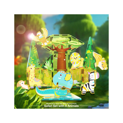 Set de 26 Piezas De Safari - Bloques Magnéticos