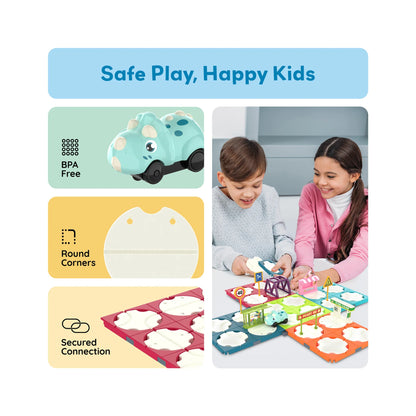 Set de 85 Piezas Pista de Carros que Rota