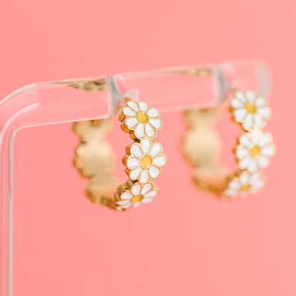 Argollas Daisy Huggies (Cubiertos 18K)