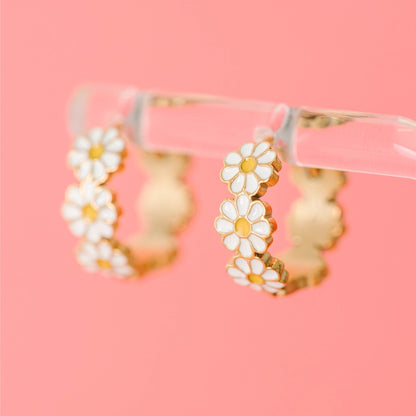 Argollas Daisy Huggies (Cubiertos 18K)