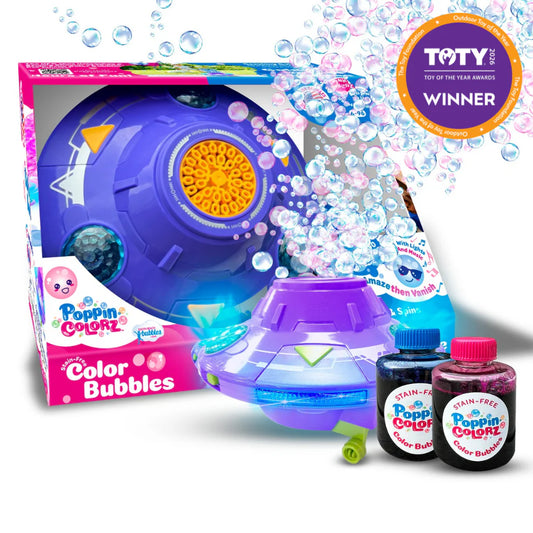 PoppinColorz™ Galactic Color Bubble Machine™ - Maquina de Burbujas de Colores - Disp. Aprox. 11 de Mayo 2026
