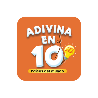 Adivina en 10 - Paises del Mundo - Juego de Mesa de Adivinar Paises