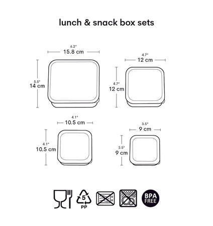 Lunch & Snack Box Set -  Set de Lonchera