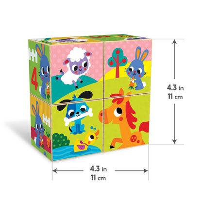 Set de Bloques de Madera de la Granja - Aprende a Contar
